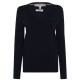 блуза,дамски,плетени,дрехи,tommy,hilfiger,heritage,v,neck,sweater,core,navy,403