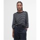 пуловер,дамски,плетени,дрехи,дамски,топове,barbour,macy,striped,crew,neck,jumper,dark,navy,strp