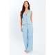 панталони,дамски,долнища,размер+,дамски,облекла,размер,be,you,chambray,wide,leg,trousers,light,blue
