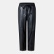 vero,moda,women's,rose,faux,wide,leg,trouser,obsidian