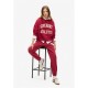 анцуг,дамски,чорапогащи,и,клинове,дамски,анцузи,дамски,ежедневни,облекла,дамски,екипи,superdry,women's,closed,hem,fleece,joggers,bordeaux,red