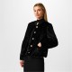 дамски,жилетки,biba,women's,clipped,collarless,long,sleeve,faux,fur,coat,black