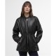 анорак,дамски,якета,и,палта,barbour,international,women's,riley,leather,long,sleeve,parka,black