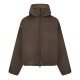 яке,дамски,якета,и,палта,fear,of,god,essentials,women's,brushed,cropped,bomber,jacket,brown