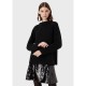 пуловер,дамски,плетени,дрехи,дамски,топове,emporio,armani,long,sleeve,knit,jumper,black