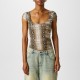 тениска,дамски,топове,jaded,london,snakeskin,t,shirt,boa,snake