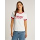 дамски,топове,tommy,jeans,tjw,rlx,script,ringer,tee,ecru