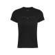 тениска,дамски,топове,tommy,jeans,women's,slim,tonal,linear,regular,fit,t,shirt,black,bds
