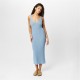 рокля,дамски,плетени,дрехи,jack,wills,v,neck,midi,dress,blue
