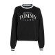 блуза,дамски,горнища,с,качулка,дамски,ежедневни,облекла,tommy,jeans,tj,varsity,crew,neck,sweater,black