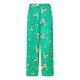 дамски,панталони,дамски,чорапогащи,и,клинове,yumi,women,s,green,floral,satin,wide,leg,trousers,green