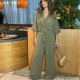 панталони,дамски,чорапогащи,и,клинове,ax,paris,wide,leg,trousers,with,elasticated,waist,khaki