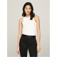 дамски,топове,tommy,hilfiger,women's,ribbed,tank,vest,ecru