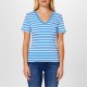 тениска,дамски,топове,tommy,hilfiger,v,neck,striped,t,shirt,breton,blue