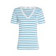 тениска,дамски,топове,tommy,hilfiger,v,neck,striped,t,shirt,ecru,blue