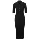рокля,дамски,поли,и,рокли,дамски,плетени,дрехи,boss,button,placket,dress,black,001