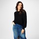 пуловер,дамски,плетени,дрехи,дамски,топове,biba,biba,pointelle,knitted,jumper,black