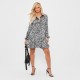 рокля,дамски,поли,и,рокли,i,saw,it,first,isawitfirst,printed,frill,hem,satin,shirt,dress,grey,leopard