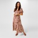рокля,дамски,поли,и,рокли,biba,biba,short,sleeve,wrap,dress,tan,zebra