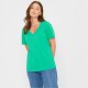 тениска,дамски,тениски,дамски,топове,be,you,you,v,neck,t,shirt,green