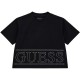 юношеска,тениска,детски,облекла,guess,short,sleeve,crop,t,shirt,juniors,black,a996,jblk