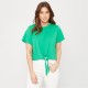 тениска,дамски,горнища,размер+,дамски,облекла,размер,be,you,women's,tie,front,regular,fit,t,shirt,green