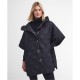 шапка,дамски,якета,и,палта,barbour,women's,astor,tartan,quilted,cape,black,mcabernet