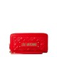 портмоне,всички,чанти,love,moschino,quilted,logo,zipped,purse,red