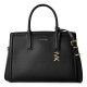 michael,michael,kors,women,s,laila,medium,stitch,satchel,bag,black