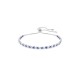бижутерия,swarovski,women's,trilogy,triple,row,crystal,tennis,bracelet,blue,rhs