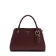 guess,women,s,noelle,satchel,bag,burgundy
