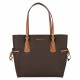 всички,чанти,аксесоари,на,разпродажба,michael,michael,kors,grained,leather,voyager,tote,bag,brown*