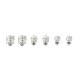 fabric,3,pair,stud,earrings,crystal