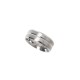 fabric,stainless,steel,ring,rhodium