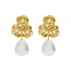 аксесоари,на,разпродажба,ted,baker,pearl,flower,drop,earrings,goldtone,pearl