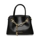 steve,madden,women,s,brosaly,faux,leather,satchel,black,gold