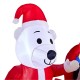 premier,decorations,christmas,inflatable,polar,bear,post,box,ploar,bear