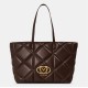 чанта,всички,чанти,love,moschino,women's,quilted,tote,bag,chocolate