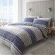спално,бельо,и,комплекти,catherine,lansfield,banded,stripe,reversible,duvet,cover,set,blue