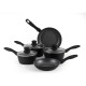 russell,hobbs,metallic,marble,5,piece,aluminium,non,stick,induction,pan,set,black