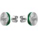 lacoste,mens,stainless,steel,earstuds,silver