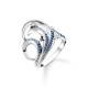 бижутерия,thomas,sabo,women's,stack,rings,dark,blue