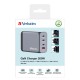 verbatim,200w,4,port,gan,wall,charger,2,x,usb,c,pd,100w,1,x,usb,c,pd,65w,1,x,usb,qc,3,0,eu,uk,us,white