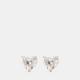 бижутерия,аксесоари,на,разпродажба,kate,spade,women's,my,love,glitter,heart,stud,earrings,clear,gold