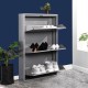аксесоари,на,разпродажба,furniturer,shoe,cabinet,with,3,flip,drawers,slim,space,saving,shoe,storage,unit,102.5,x,66.5,x,16,cm,dark,grey