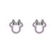 minnie,mouse,kids,stud,earrings,pink
