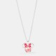 minnie,mouse,mini,pendant,necklace,silver