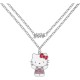 hello,kitty,kids,pendant,necklace,silver