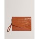 аксесоари,на,разпродажба,ted,baker,women's,croc,pouch,tan