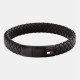 бижутерия,аксесоари,на,разпродажба,tommy,hilfiger,men's,round,braided,leather,bracelet,black